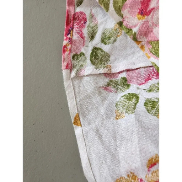 NWD Reformation Selia Linen Midi Dress Size XL Backless Floral Ties - Picture 11 of 16